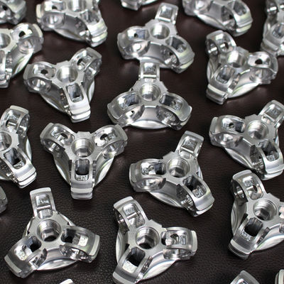 Bộ phận gia công nhôm CNC cơ khí Bề mặt bạc Anodizing chính xác cao